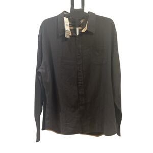 NWT Jachs Men's size 3XL New York Long Sleeve Button Up Shirt in Charcoal